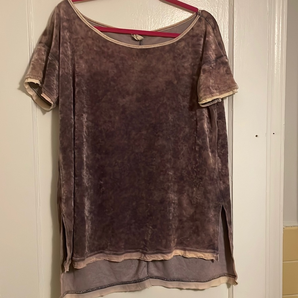 We the Free tie dye velour top